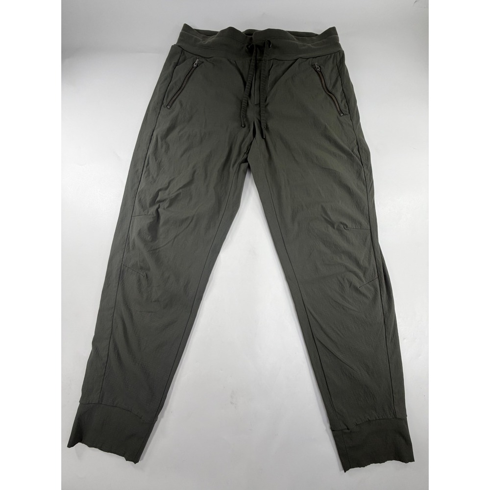 Athleta Trekkie North Jogger Pants Womens 10 Olive Green Hiking Travel 405726-06